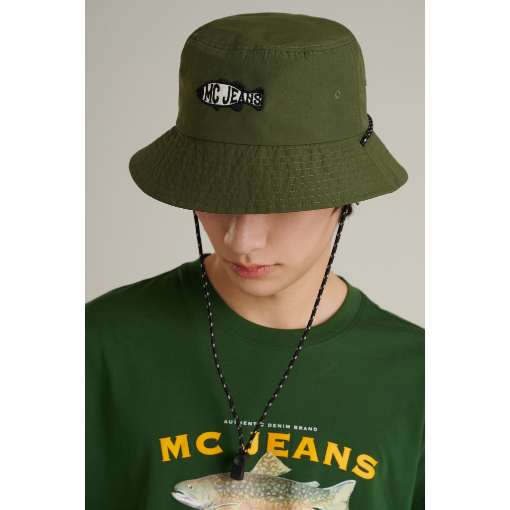 Mc jeans หมวกบักเก็ต (Bucket) Unisex สีเขียวขี้ม้า M10Z194