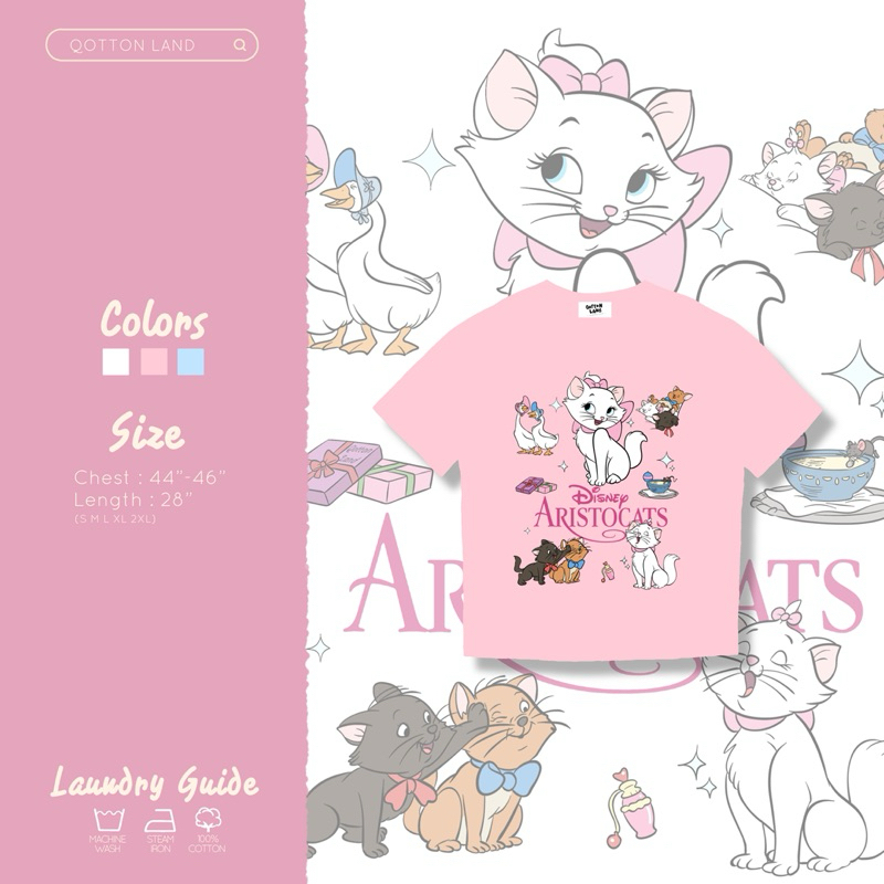 เสื้อครอป อก32“ และ 38” Aristocats