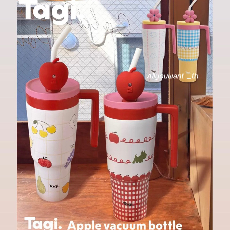 พร้อมส่งแก้ว Tagi รุ่นใหม่ Put-Put Flowers field vacuum bottle แก้วสแตนเลส ของแท้ (มีหลักฐานการสั่งจากช้อป)