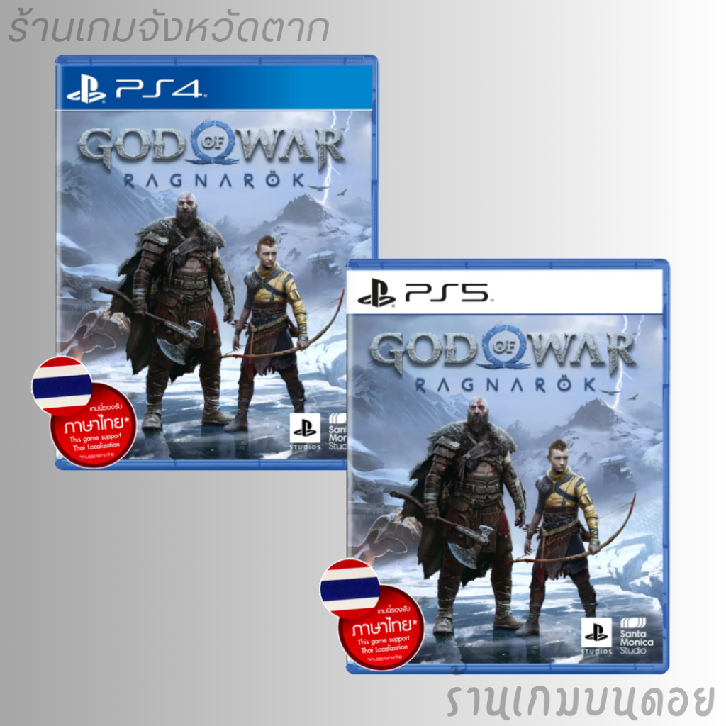 แผ่นเกม PS4/PS5 : God of War Ragnarok รองรับภาษาไทย