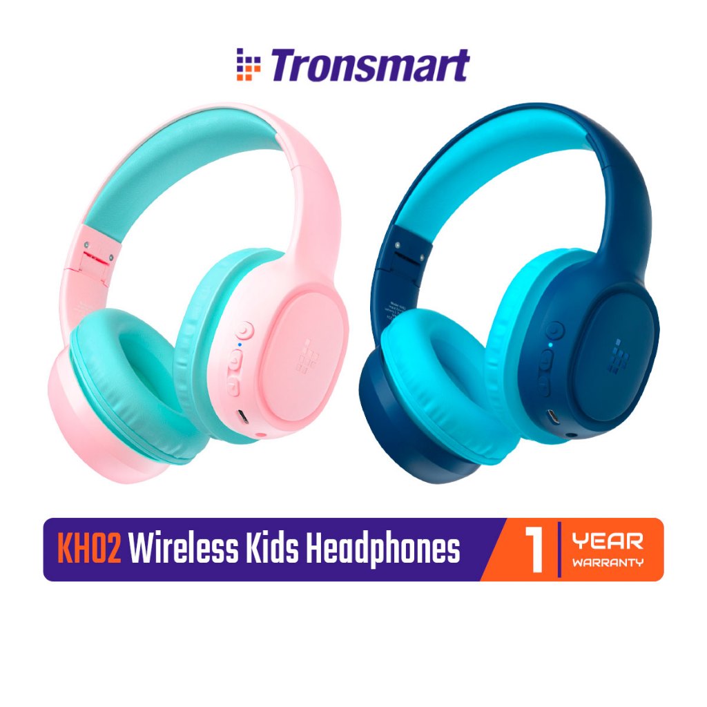 Tronsmart KH02 Wireless Kids Headphones หูฟังบลูทูธ 5.3 ออกแบบสำหรับเด็ก ไมค์ HD พับเก็บได้