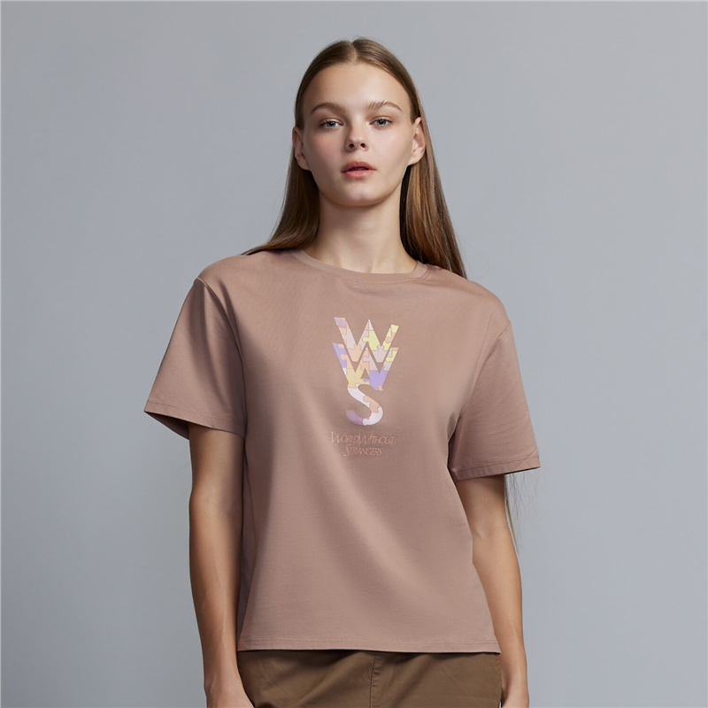 GIORDANO เสื้อยืดผู้หญิง Women's Boyfriend Printed Tee 05394214