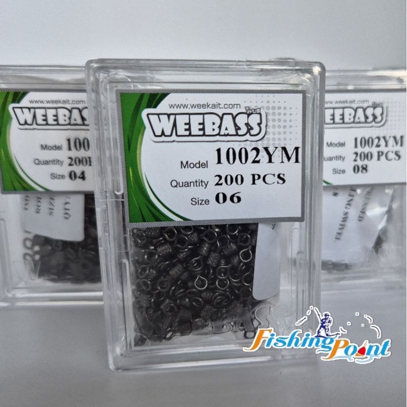 ลูกหมุนถังลาย Weebass 1002YM (200ตัว/กล่อง)