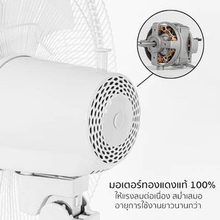 AIKO AK-S452 สีขาว พัดลมสไลด์ 18 นิ้ว ใบพัดพลาสติก PP 5 แฉก มีเทอร์โมฟิวส์ **รับประกันมอเตอร์ 4 ปี
