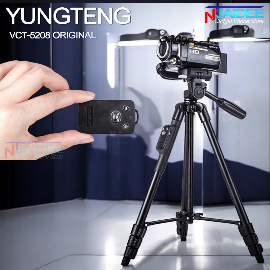 YUNTENG VCT-5218 พร้อมรีโมทบลูทูธระยะไกล ปรับความสูง 136 เซนติเมตร