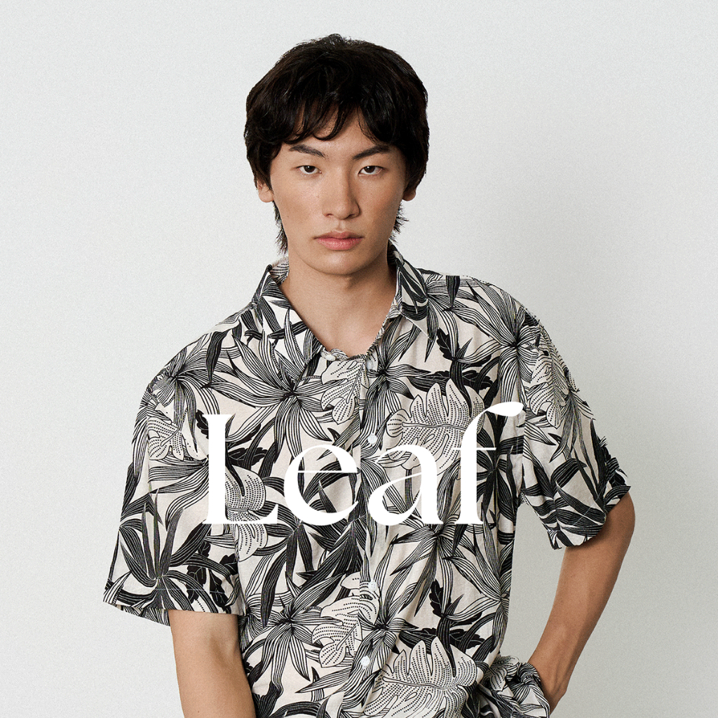 Shirtoria เสื้อเชิ้ตแขนสั้นผู้ชาย Non Iron ลาย Leaf