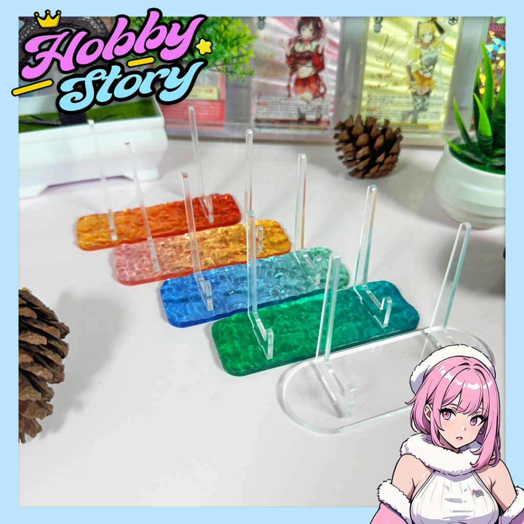 HOBBYSTORY ขาตั้งการ์ด ขาตั้งอะคริลิคสำหรับกรอบแม่เหล็ก PSA mini snap Magnet case และอื่นๆ สามารถตั้งเหรียญได้