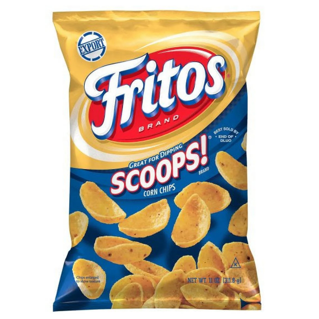 Fritos Scoops Corn Chips ฟริทอส สกู๊ปส์ คอร์นชิปส์ ขนม ขนบขบเคี้ยว / 311.8g