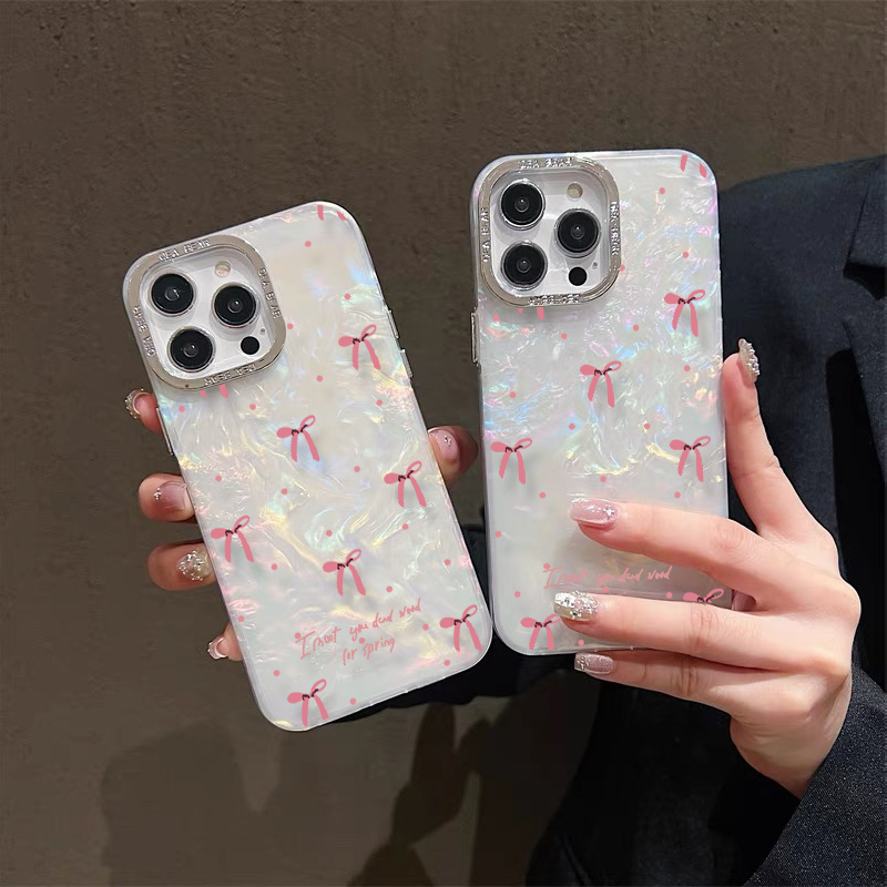 poppa ส่งจากไทย. เคสไอโฟน เคสโบว์สีเงินสีใสกากเพชร สำหรับรุ่นไอโฟน 16 7P 16PRO x xr xsmax 11 14 12 13 15 Pro max 16 Pro