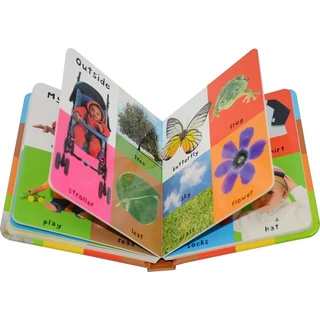 First 100 Words / Animals / Colors Shape / Trucks English Words Picture Book for Kids Educational Board Book