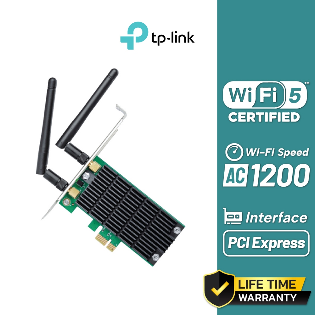 TP-Link AC1200 Wireless Dual Band PCI Express Adapter รุ่น Archer T4E