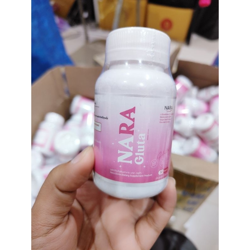 โล๊ะกลูต้าแบรนด์ของนาราเครปกระเทย(ของแท้) หมดอายุเดือน02/ปี25