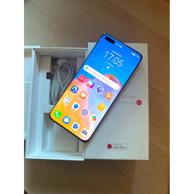 [ส่งไวทันใจ] Huawei P40 Pro 5G สีเงิน 8/256GB (โทรศัพท์มือสอง ศูนย์ไทยแท้)