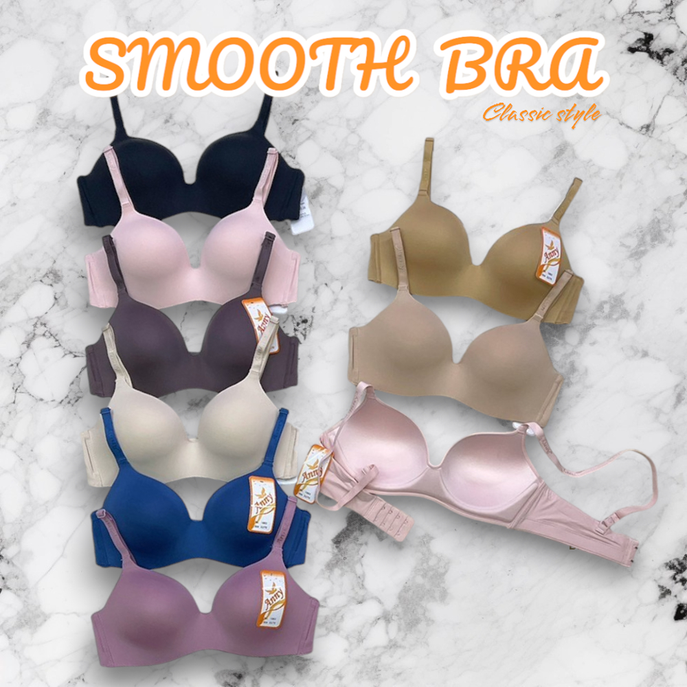 Anny bra (รุ่น 1883) เสื้อในไร้โครง Smooth bra (คัพ:A-B) ฟองบางนุ่ม ใส่สบาย CLASSIC STYLE