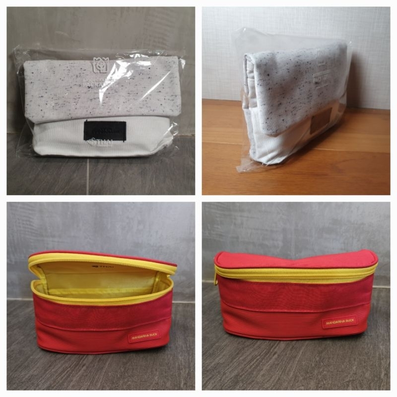 ชุด Amenity Kit กระเป๋าใส่เครื่องสำอางค์ การบินไทย Mandarina Duck, Vonn Sugunnasil, Clinique