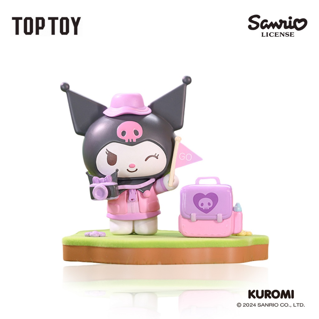 TOPTOY x Sanrio Characters Camping Friends Series Figures Blind Box ของเล่นฟิกเกอร์ ของขวัญวันเกิด