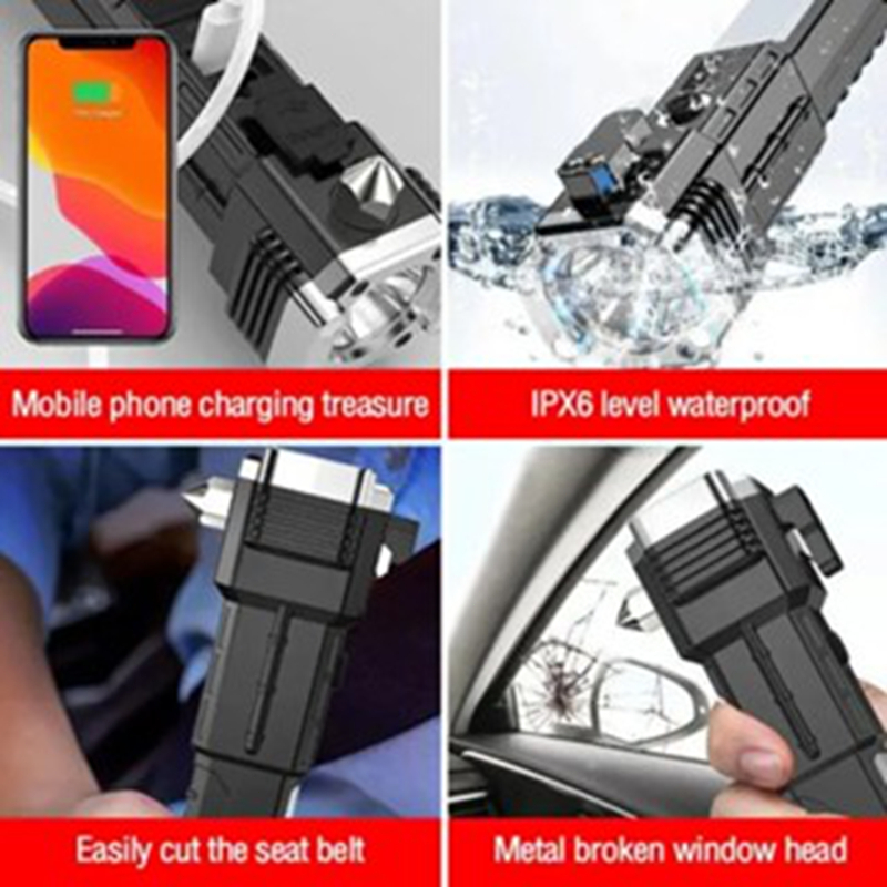 ไฟฉายแรงสูง ไฟฉาย 3 โหมด กันน้ำกันฝน ส่องแสงไกลสุดๆ ไฟฉายแบบชาร์จ ความทนทานสูงสุด 8 ชั่วโมง สามารถพกพาไปได้ทุกที่ - รูปที่ 2