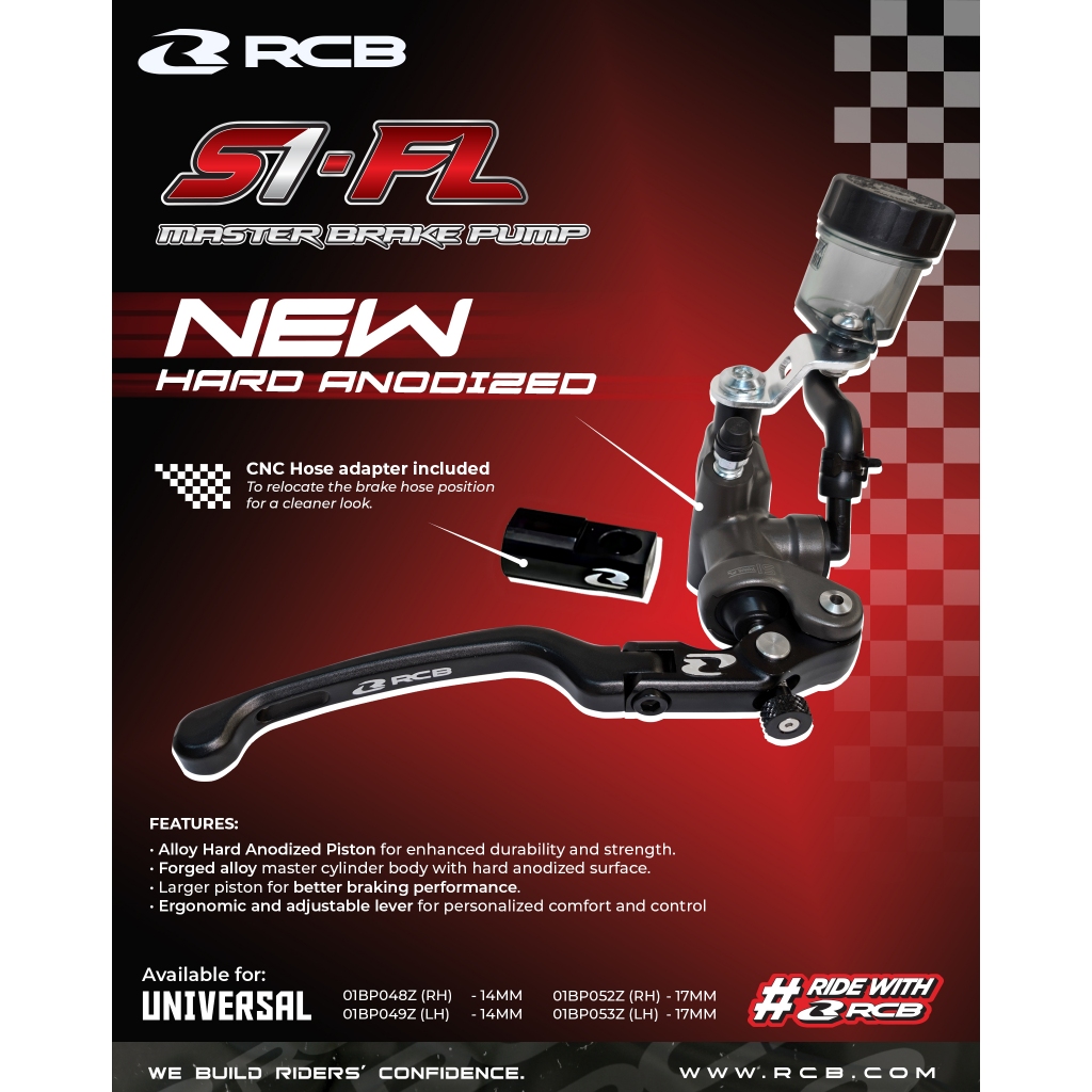 RCB S1-FL MASTER BRAKE PUMP
