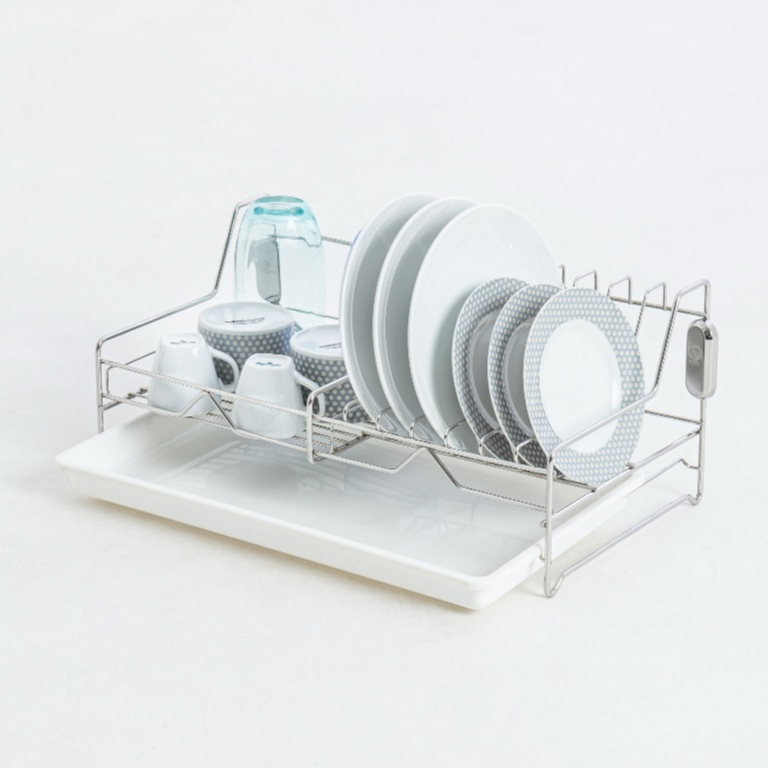 KOWA HOMEWARE KWH-DR007Wall DishRack With tray  Size 47x25x20 Cm.ชั้นวางจาน แบบติดผนังพร้อมถาดรองน้ำ
