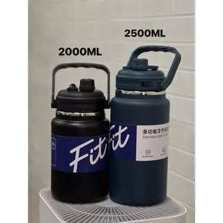 แก้วเก็บอุณหภูมิ กระติกน้ำแสตนเลส SUS304 1.5L/2L/2.5L กระติกน้ำ แก้วไหญ่ อย่างดี กระติกน้ำแข็ง เก็บความเย็นได้ดี ขวดน้ำ