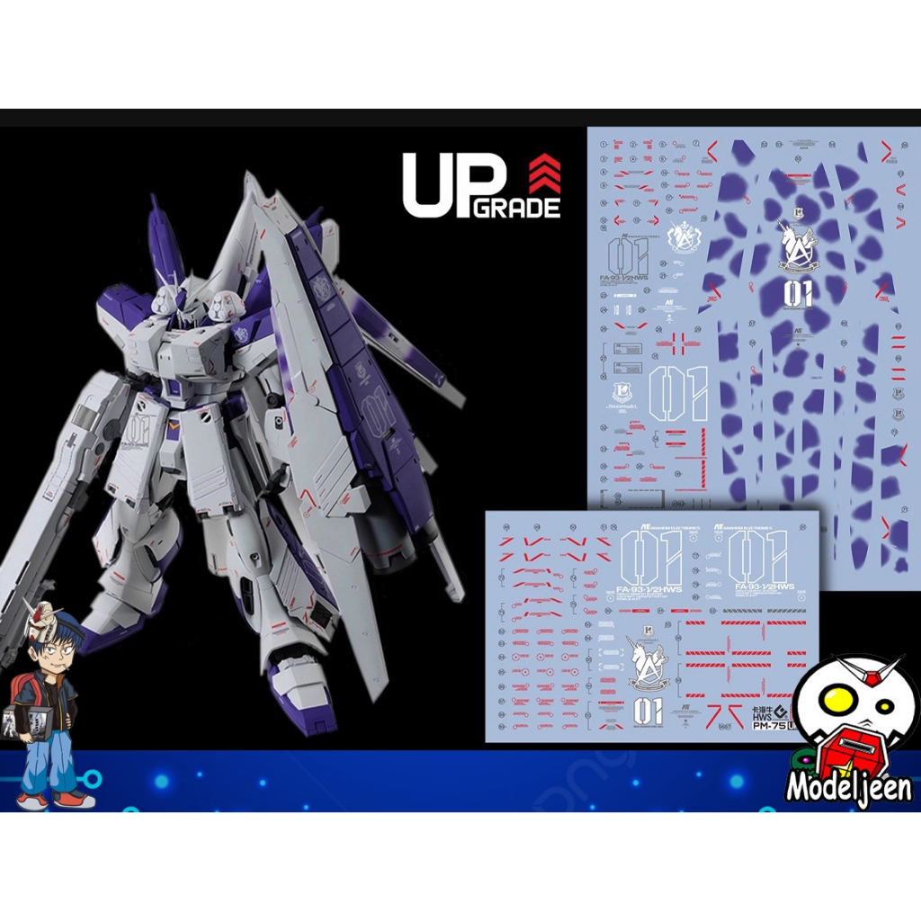 228 Water Decal MG 1/100 Hi-Nu Gundam HWS. Ver.Ka  ยี่ห้อ S.I.M.P. Model Decal