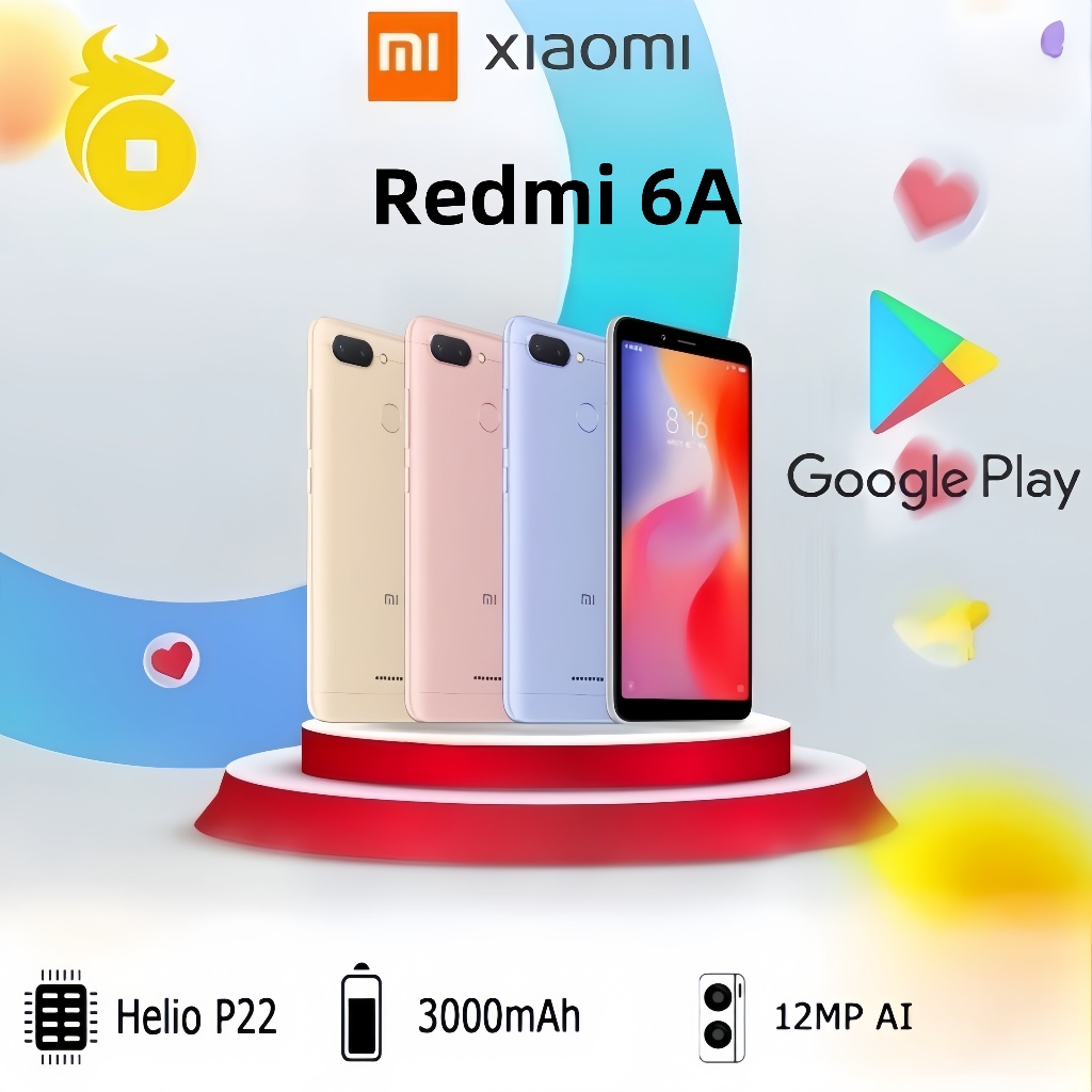 Xiaomi Redmi 6/6A แรมBrand New Full Set หน้าจอ 5.45 นิ้ว แบตเตอรี่ 3,000 mAh ใช้งานสะดวก พร้อมส่ง