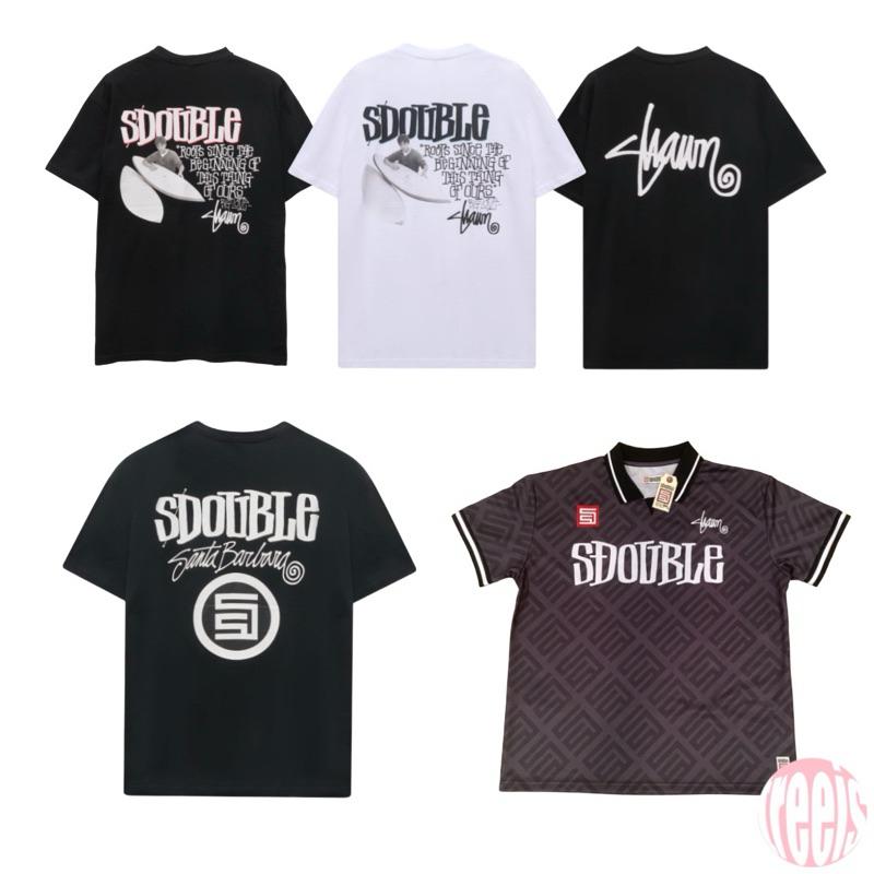 [ลด 10% ทักแชท] เสื้อยืด S/DOUBLE By Shawn Stussy Tee (พร้อมส่ง)