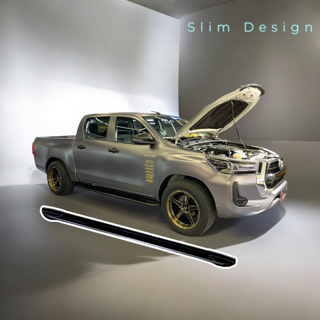 (ส่งตรงจากโรงงาน) AZZY | บันไดข้าง TOYOTA Revo Z Edition ทรง Slim C-cab (2 ประตู) และD-cab (4 ประตู)