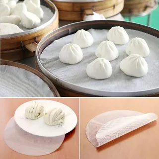 P040 แผ่นซิลิโคนรองนึ่ง ทรงกลม 12-60 ซม. แบบไม่ติด ทําอาหาร แผ่นนึ่ง นึ่งเกี๊ยว ซาลาเปา เบเกอรี่ SP