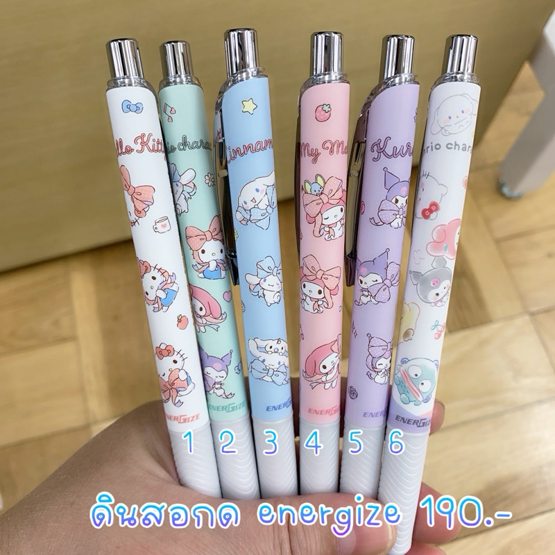 (พร้อมส่ง) ดินสอกด เก็บหัว energize sanrio japan 11.3/2024