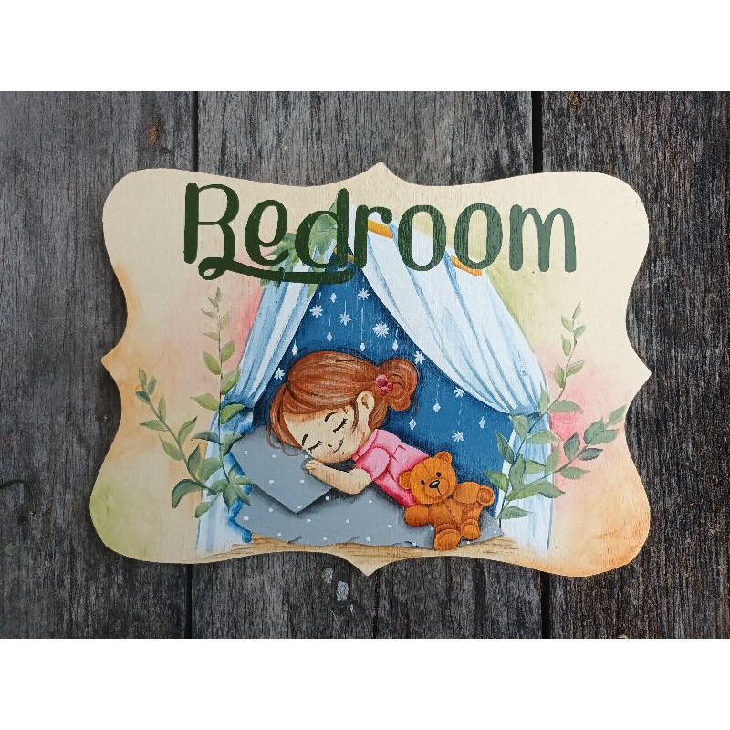 ป้ายห้องนอน ป้ายbedroom ป้ายตามสั่ง ป้ายงานเพ้นท์