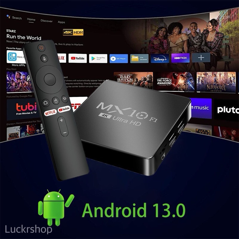 ใหม่สุด F1 Android 13.0 2GB*16GB wifi2.4/5G 4K/HD ดิจิตอล  กล่องแอนดรอยbox รองรับ  Wifi ดูบน Disney 