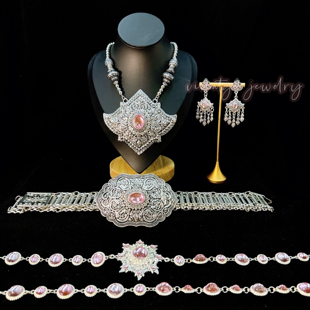 สร้อยชุดไทย เครื่องประดับชุดนางรำ เหมาะสำหรับผู้หญิงและผู้ชาย - รูปที่ 6