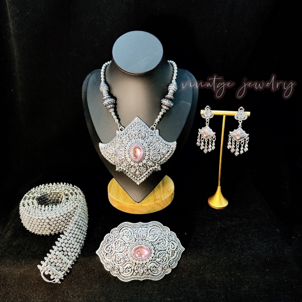 สร้อยชุดไทย เครื่องประดับชุดนางรำ เหมาะสำหรับผู้หญิงและผู้ชาย - รูปที่ 7