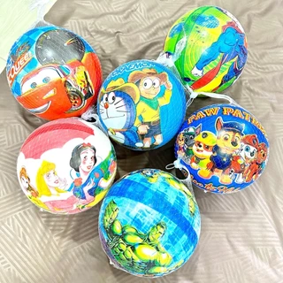 บอลยาง ลายการ์ตูน ดิสนีย์ PVC ขนาด 9 นิ้ว มีตาข่าย (ไม่สูบลมส่ง ไม่มีเข็มแถม) Ball ลูกบอลชายหาด ฟุตบอลเด็ก