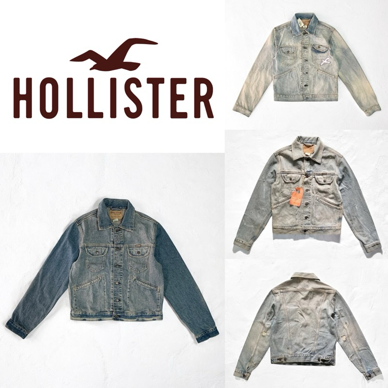LU82 | Hollister Jacket Jean เสื้อแจ็คเก็ต เสื้อยีนส์ เสื้อผู้ชาย มี2รุ่น กันหนาว กันลม กันแดดได้ดี