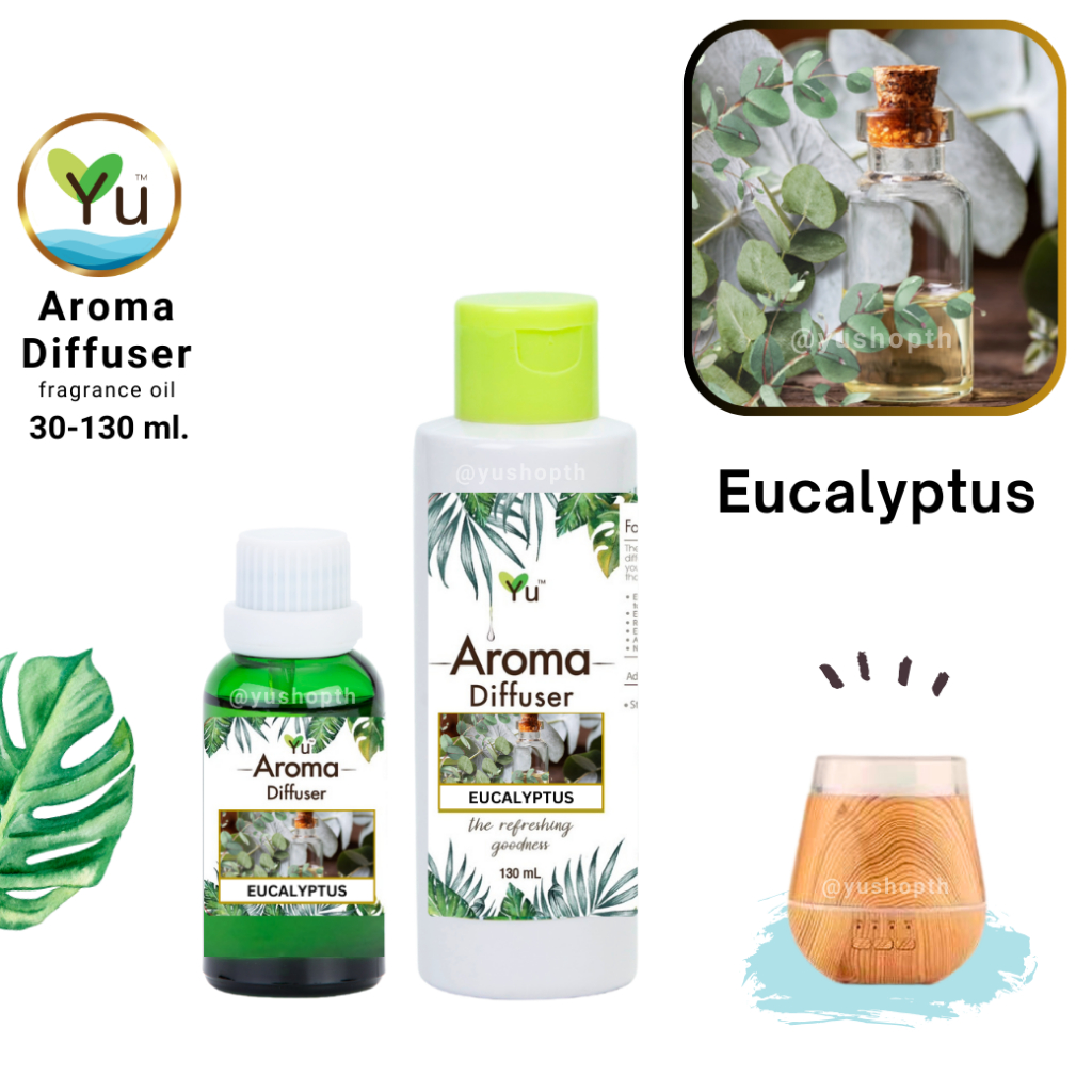 กลิ่น Eucalyptus ยูคาลิปตัส สูตรช่วยถนอม เครื่องพ่นอโรม่า เครื่องพ่นไอน้ำ ไม่มีแอลกอฮอล์ Oil Ozone