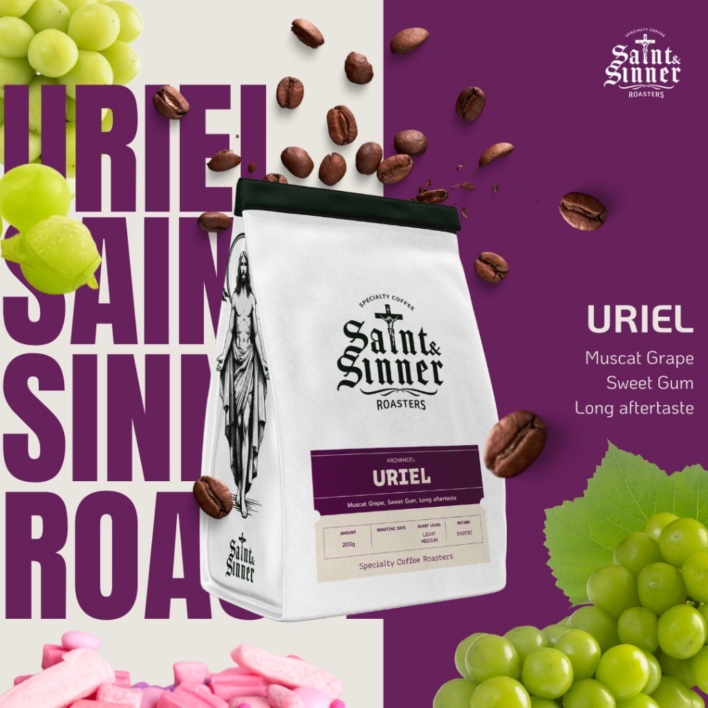 Archangel Uriel - Shine muscat / Purple (เมล็ดกาแฟคั่ว) 200g.
