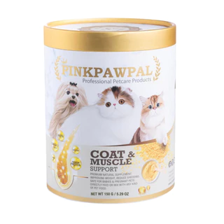 Pinkpawpal อาหารเสริมสูตรเพิ่มน้ำหนัก ชวยบำรุงขนและกล้ามเนื้อ (Gorgeous Coat and Muscles Supplement)