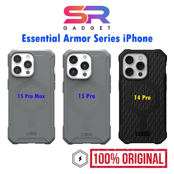 ( ใช้โค๊ดลดเพิ่ม) เคลียสต๊อค UAG Essential Armor iPhone 14 Pro / 15 Pro / 15 Pro Max ของแท้100% ไม่แท้รับคืนพร้อมค่าปรับ