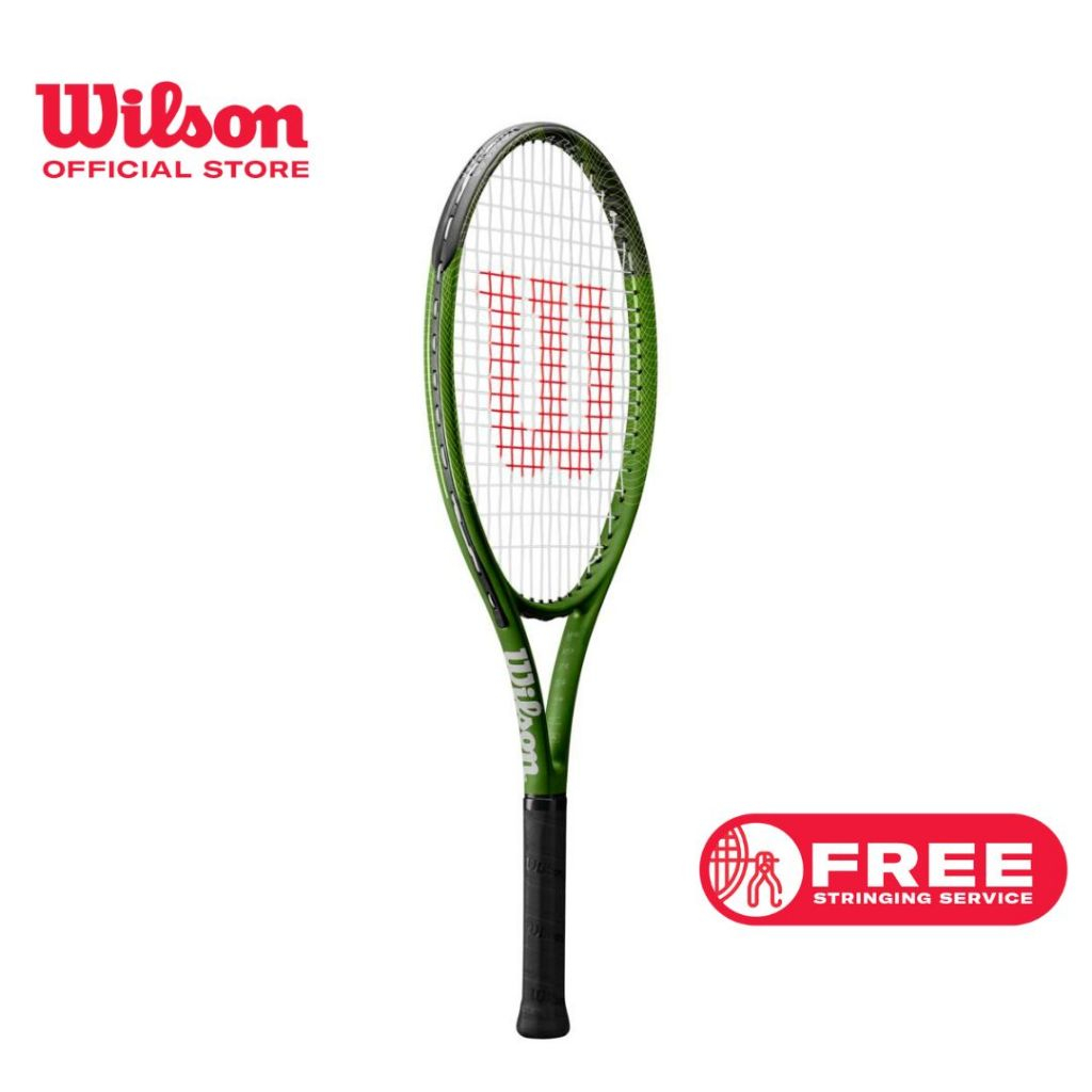 WILSON Blade Feel Comp Jr 23 ไม้เทนนิส Pre-strung (ไม้เทนนิสขึ้นเอ็นแล้วตั้งแต่ที่โรงงานผลิต) WR125410U Official Store