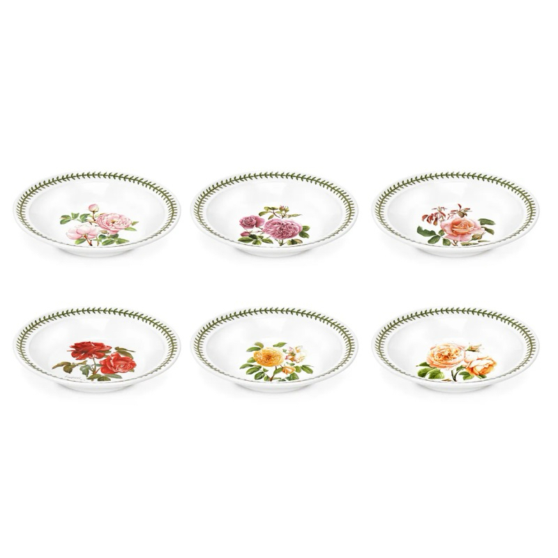 Portmeirion Botanic Roses Set of 6 Soup Plates