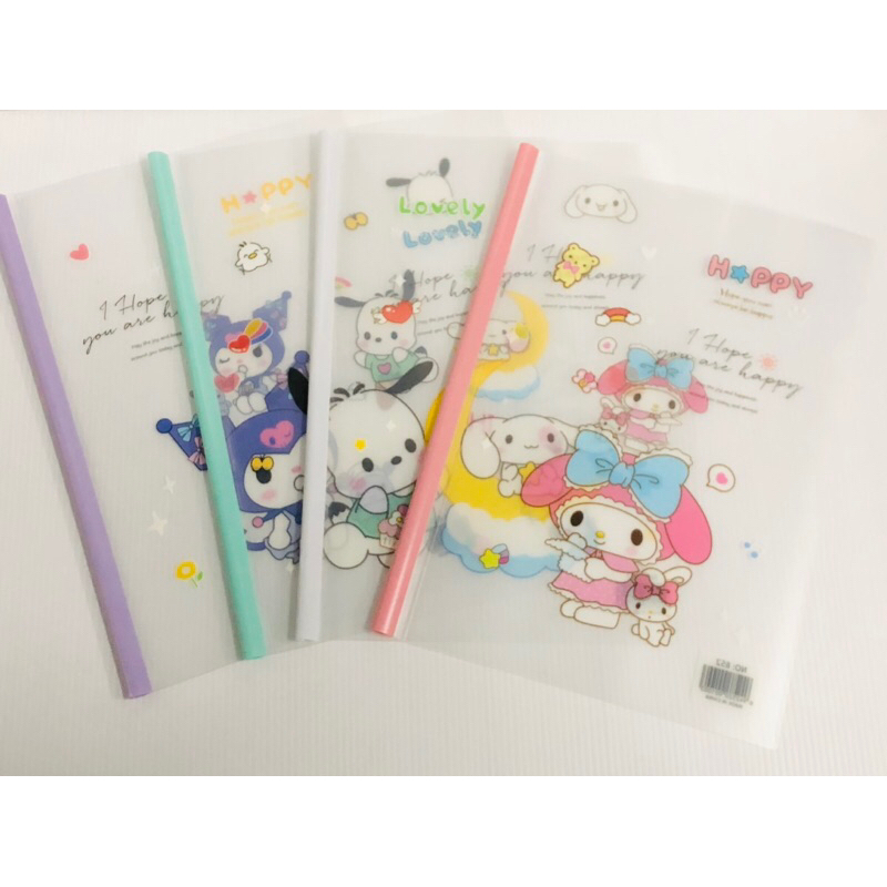 ชุดสันรูด5มิล+ปกการ์ตูน 1โหล