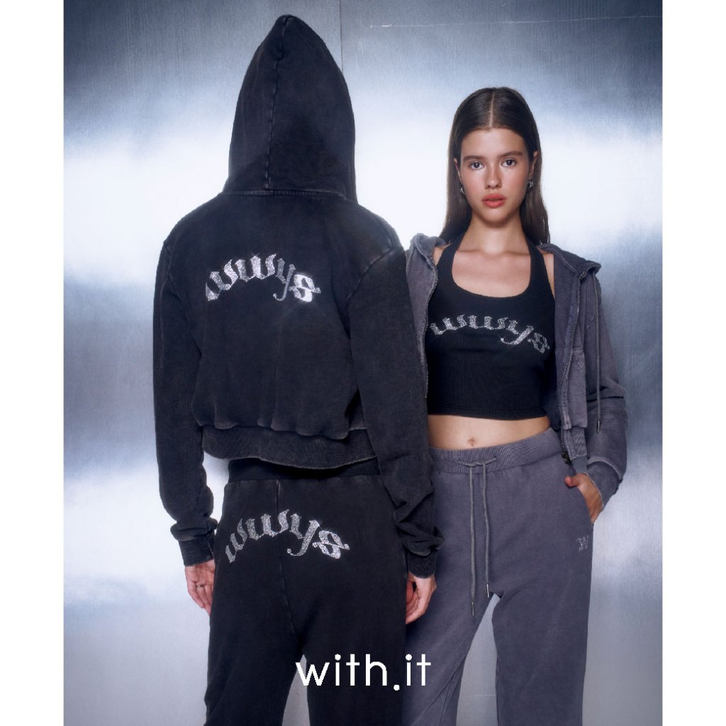 with.it.store - OTW23207 Withit WWYS diamond backside hoodie jacket