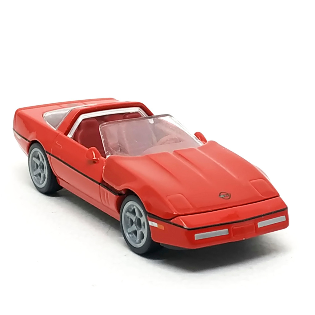 Majorette Chevrolet Corvette C4 (New) สีแดง แบบล้อ 6SG Scale 1/59 (8cm) ไม่มี package
