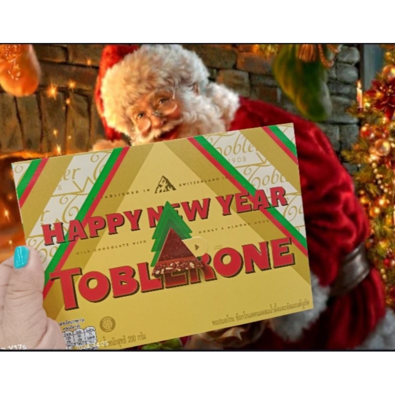 พร้อมส่ง Gift Box Toblerone 200 g. ทอปเบอโรนมินิ ช็อกโกแลตนม 200 กรัม พร้อมกล่องของขวัญ
