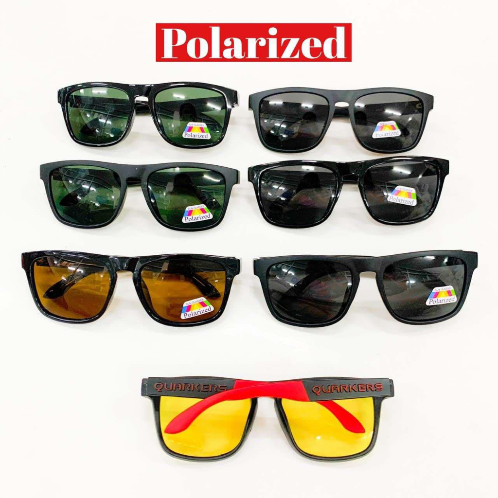 แว่นตากันแดด แว่นตากันแดดเลนส์โพลาไรซ์ Polarized (QUARKERS)