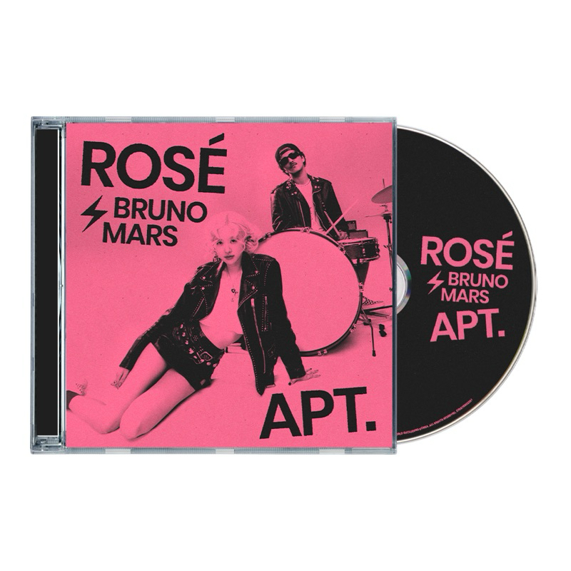 (พร้อมส่งซีดีโรเซ่) CD ROSÉ & Bruno Mars - "APT." - jewel case CD Single มือ 1 (ซีล)