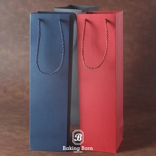 Baking Barn Wine bag (10 ชิ้น/แพ็ค) ถุงใส่ไวน์ ถุงกระดาษคราฟท์ทรงสูง ถุงกระดาษใส่ขวดไวน์ กระดาษหนา