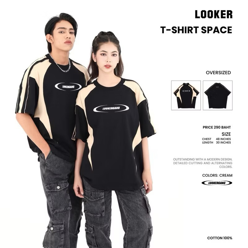 เสื้อยืดแขนสั้น LOOKER – TShirtSpace ราคา ถูกที่สุด ดีลบีเคเค แกลเลอรีภาพที่ 5